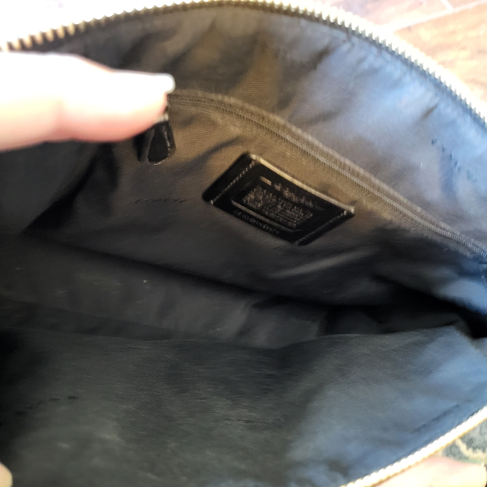 RARE Authentic COACH Black Pebble Leather Prairie Satchel 58874 - Picture 5 of 8